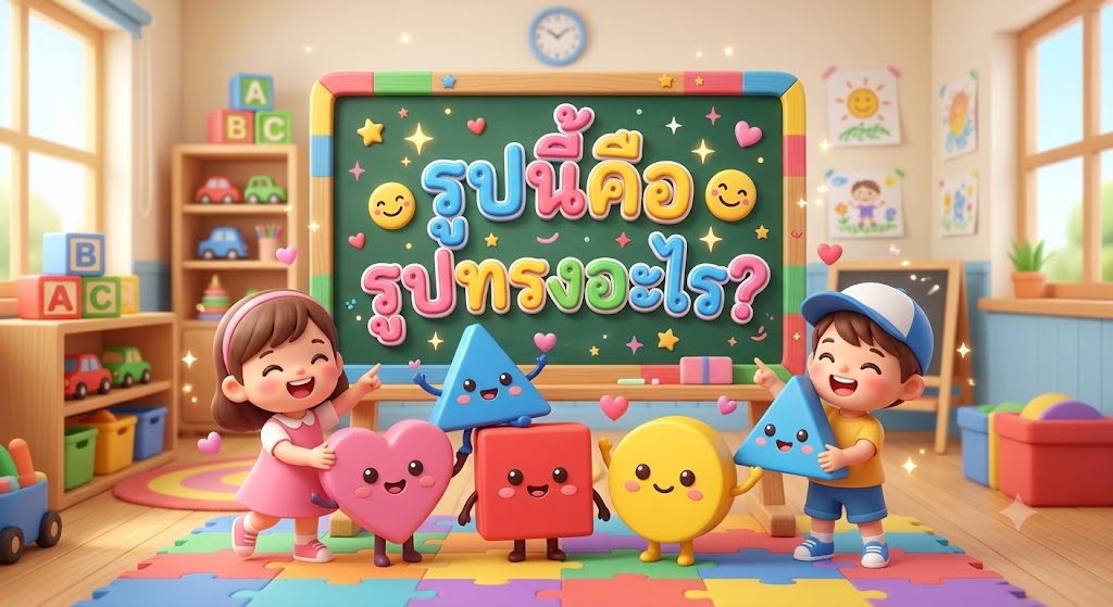 ภาพปกเกม รูปนี้คือรูปทรงอะไร?