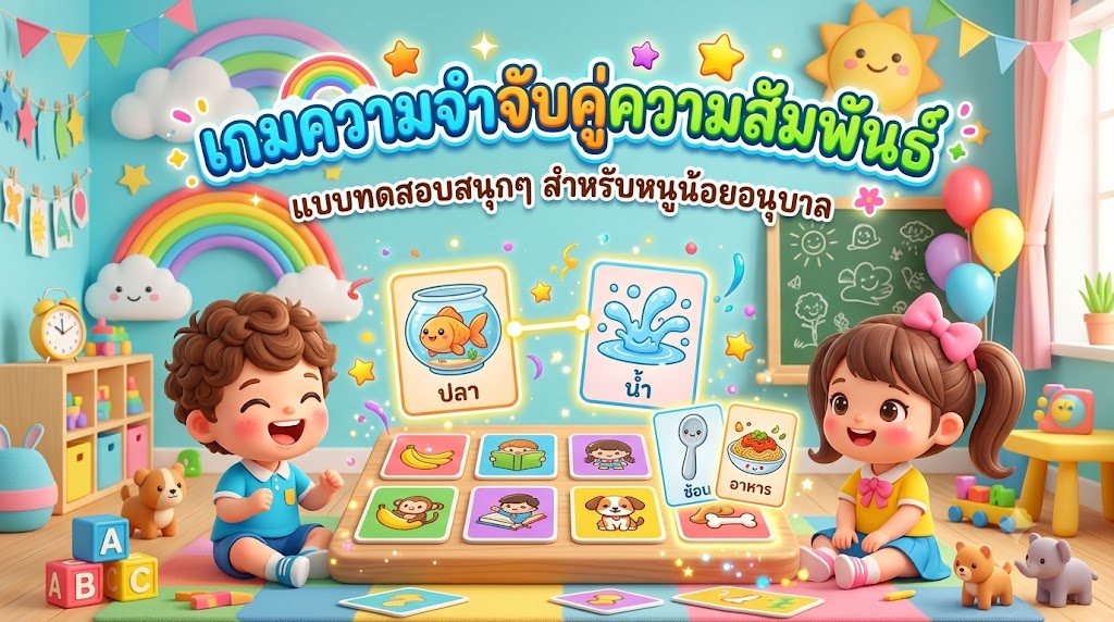 ภาพปกเกม เกมความจำจับคู่ความสัมพันธ์