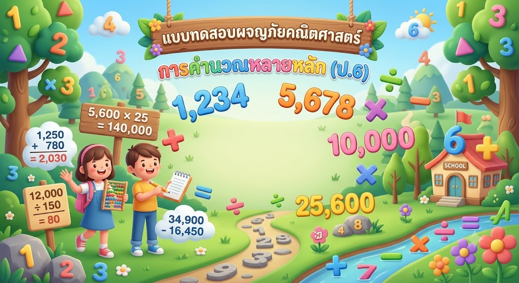 ภาพปกเกม การคำนวณหลายหลัก