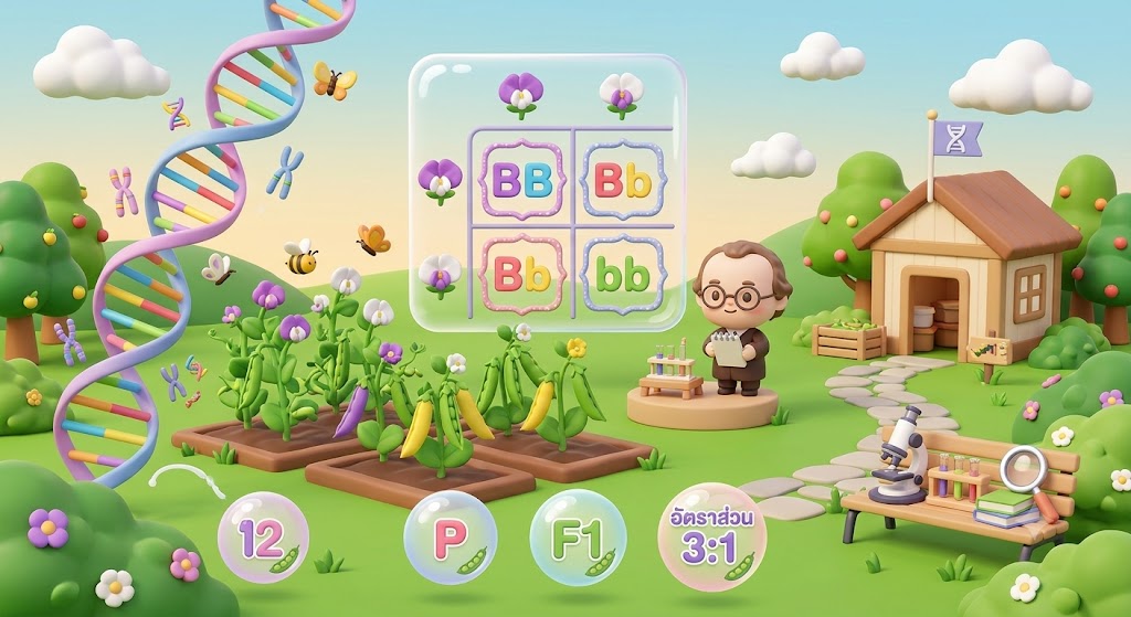 ภาพปกเกม พันธุศาสตร์เมนเดล